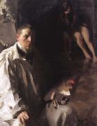 Anders Zorn Self-Portrait with Model (nn02) china oil painting reproduction